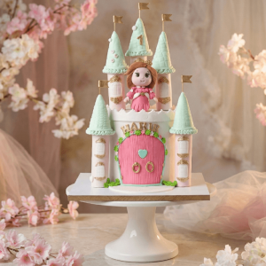 castle girl cake new