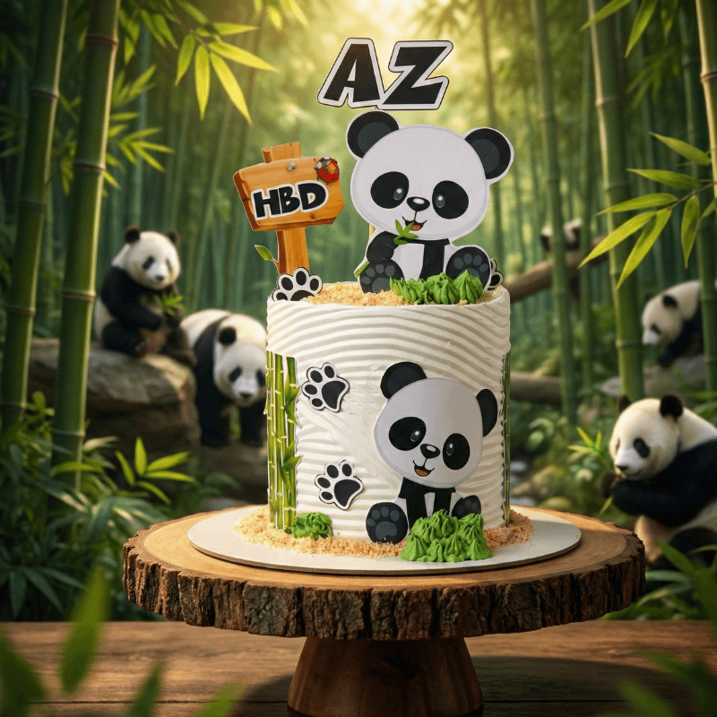 cute panda cake new