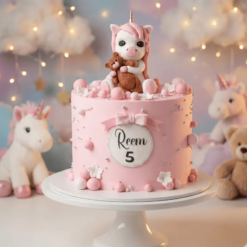unicorn and bear cake new