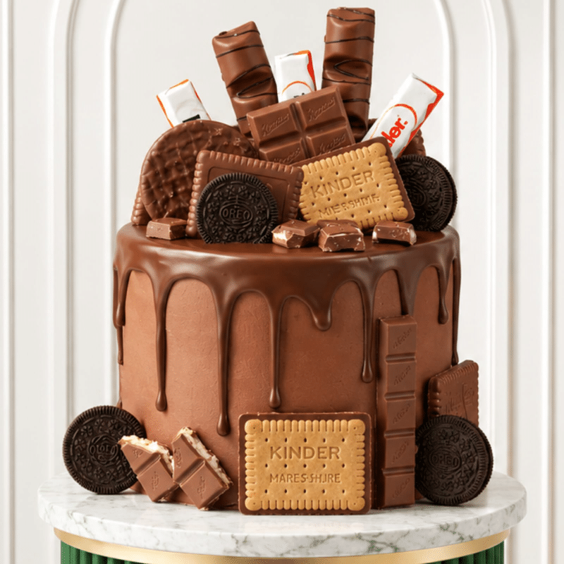 Kinder biscuit cake kinder chocolate cake new