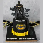 batman fondant cake