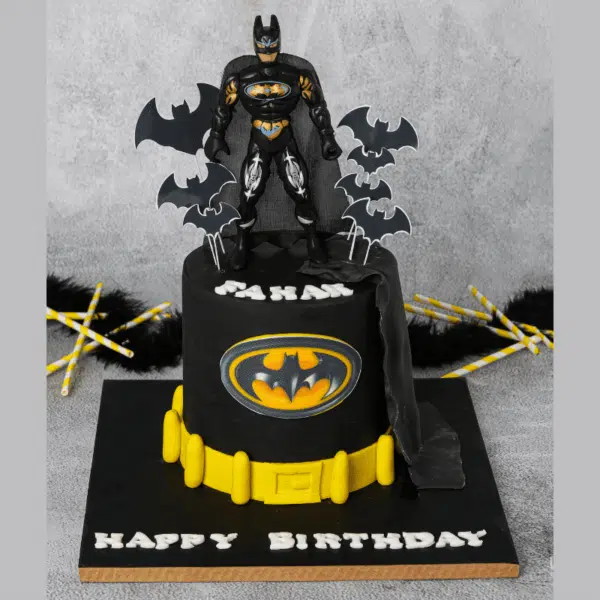 batman fondant cake