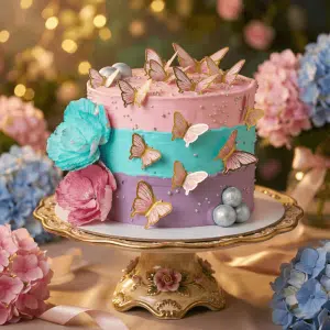 colorful butterfly cake new