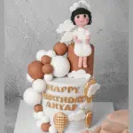 girl fondant cake