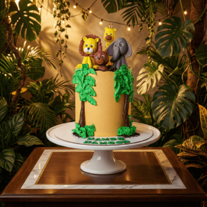 jungle safari cake new