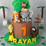 jungle style cake