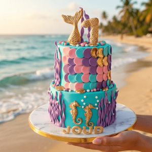mermaid Tiffany cake new