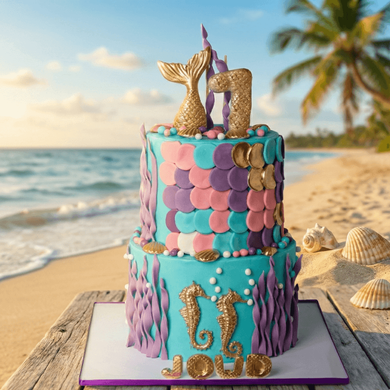 mermaid layer cake new