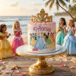 princess fondant cake new