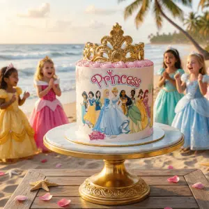 princess fondant cake new