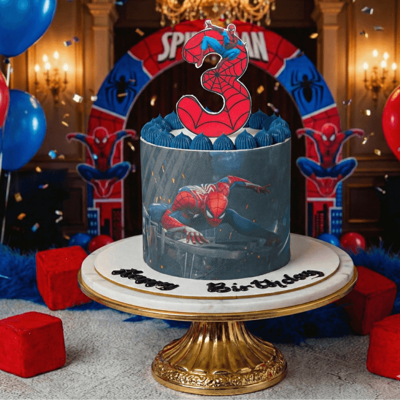spiderman fondant cake new