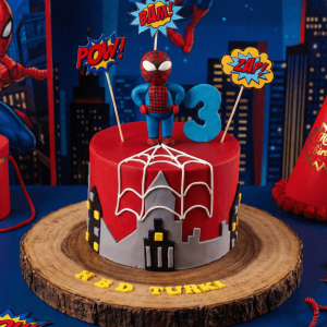 spiderman red cake new