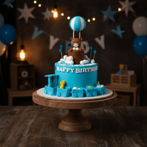 teddy balloon cake new