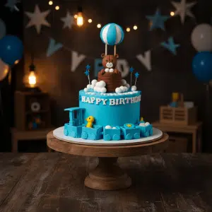 teddy balloon cake new