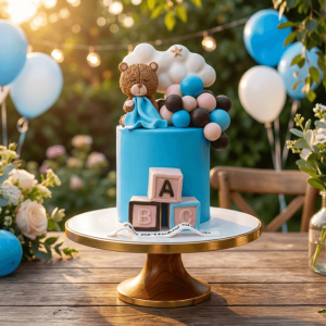 teddy boy fondant cake new