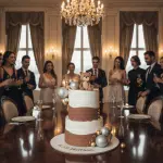 teddy brown layer cake new