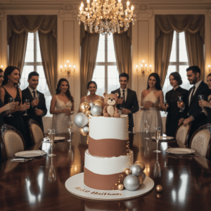 teddy brown layer cake new