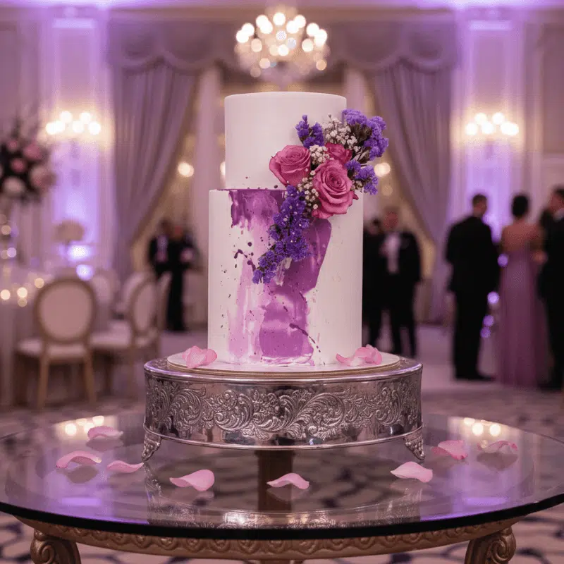 purple white wedding cake new purple white wedding cake new