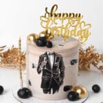 stylish man cake