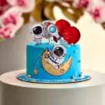 astronaut blue cake