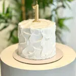 smash cake white