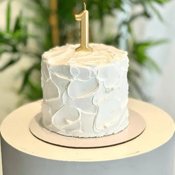 smash cake white