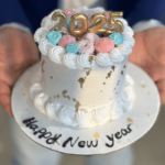 new year theme cake