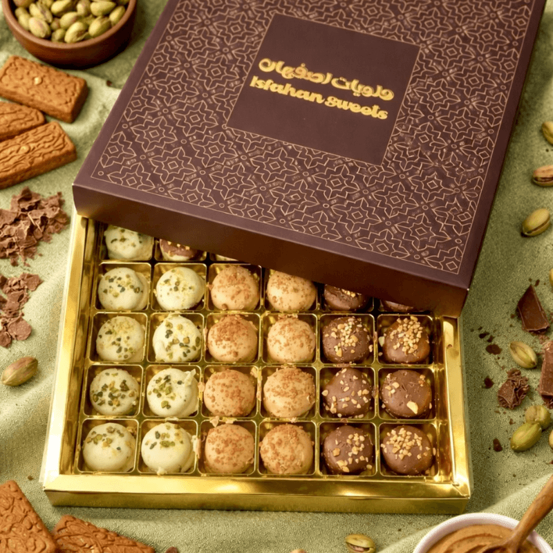 chocolate covered petit four image