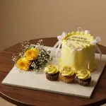yellow vintage cake cupcake new