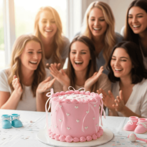 ribbon heart vintage cake