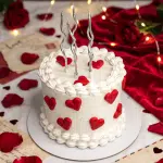 vintage valentine cake