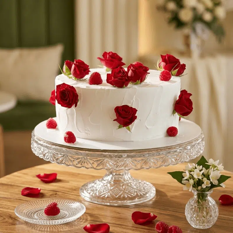 Flower Redrose cake Flower Redrose cake