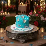 blue butterfly cake