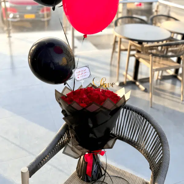 elite red roses gift bouquet 2