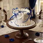 white vintage cake