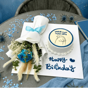 blissful cake flower combo
