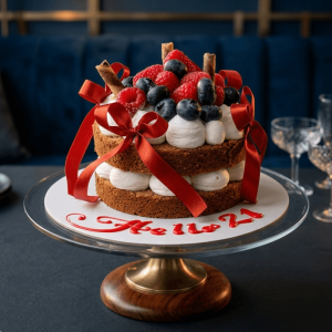 blueberry choco cake