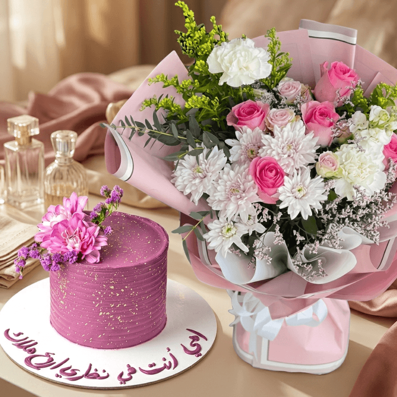 mothers day cake flower combo special