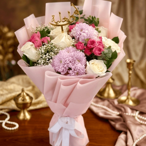 pink blossom mothers day bouquet