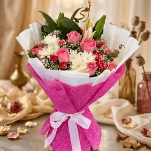 queen mom rose bouquet