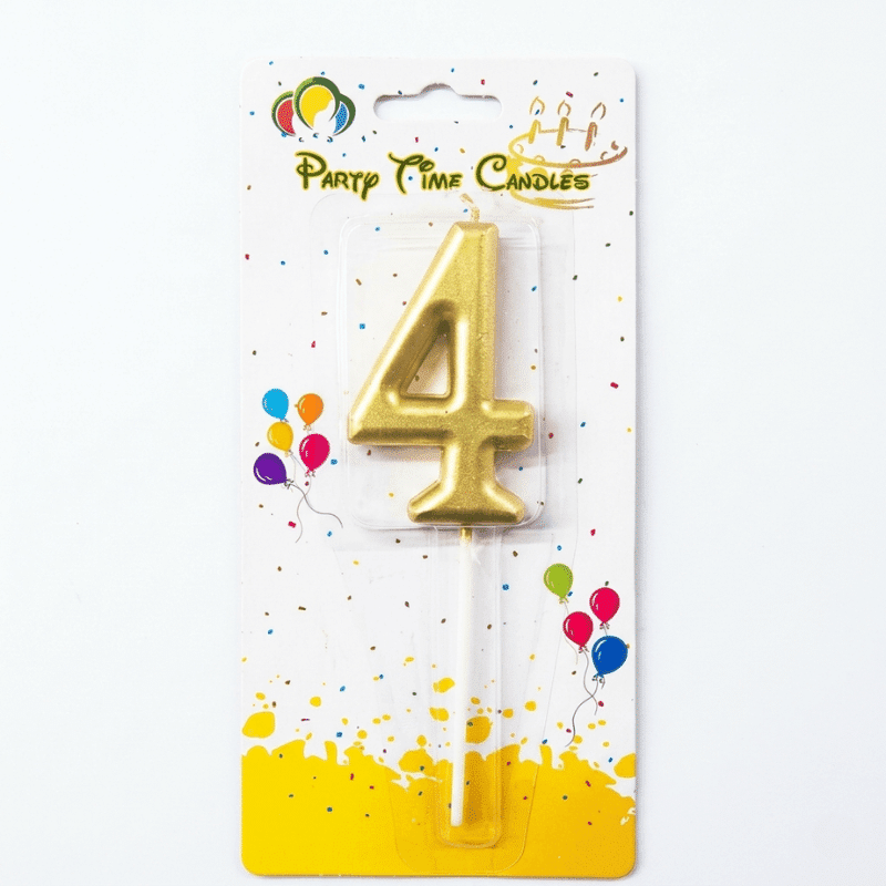 4 golden number candle 4 golden number candle