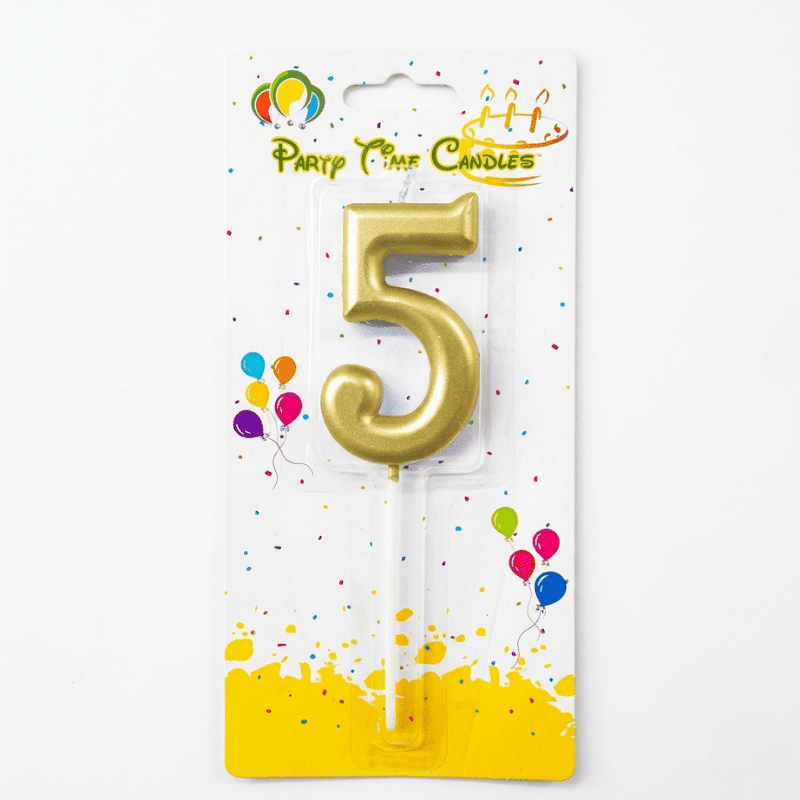 5 golden number candle 5 golden number candle