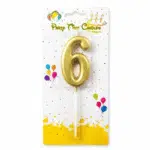 6 golden number candle