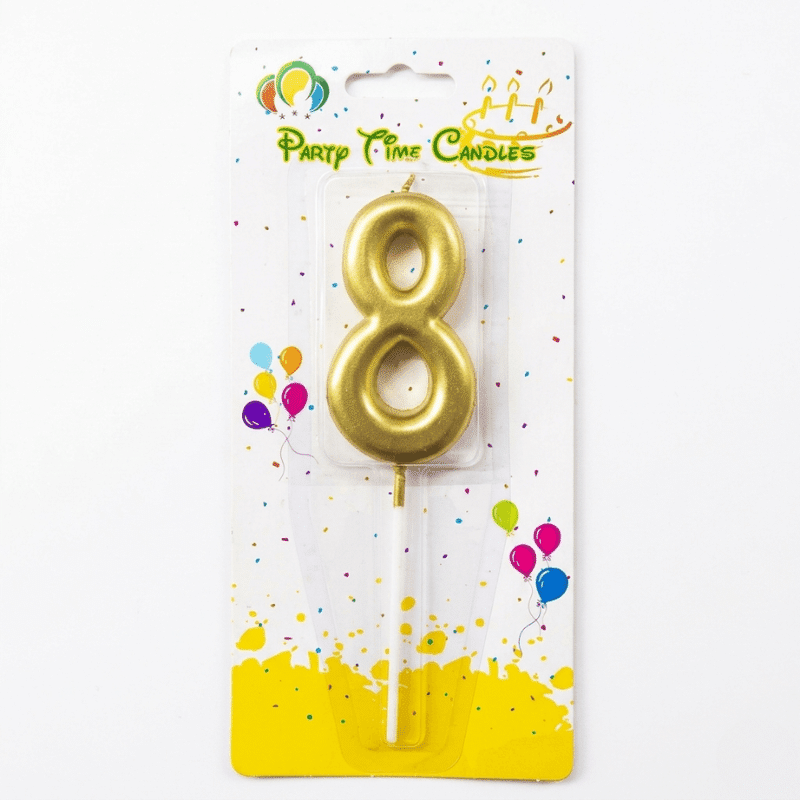 8 golden number candle 8 golden number candle