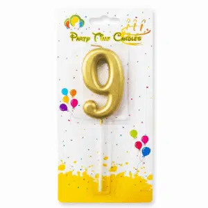 9 golden number candle