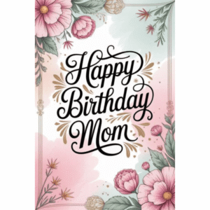 HBD Mom greetings card
