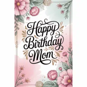 HBD Mom greetings card