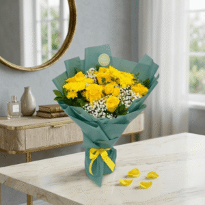 bloom bliss yellow bouquet