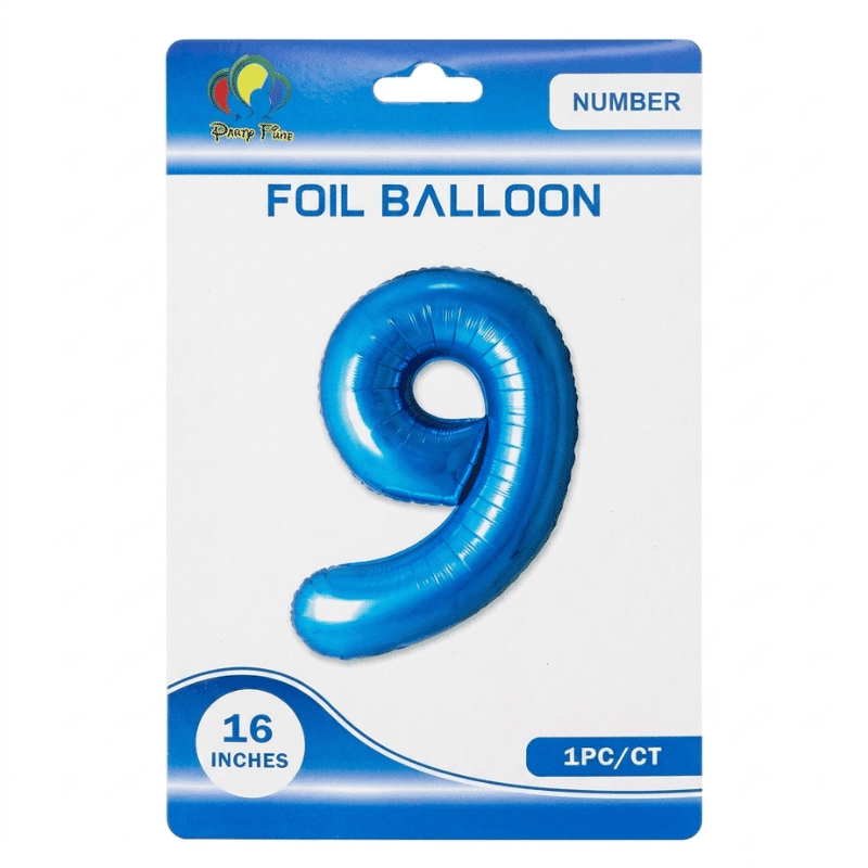 blue 9 number foil balloon blue 9 number foil balloon