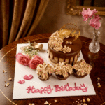 chocolate floral cake cupcakes combo